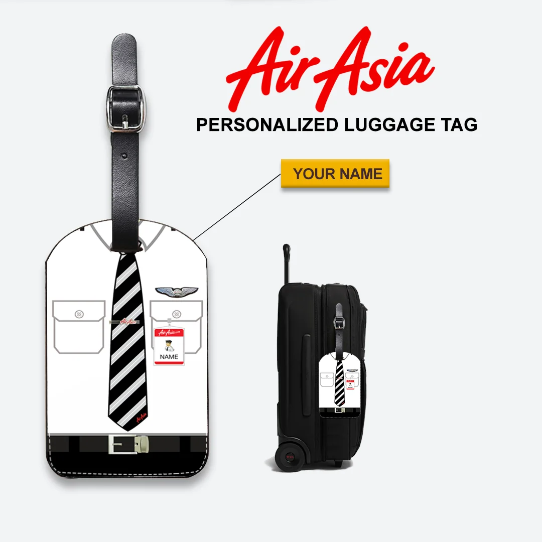 Airasia Pilot Cabin Crew Luggage Tag