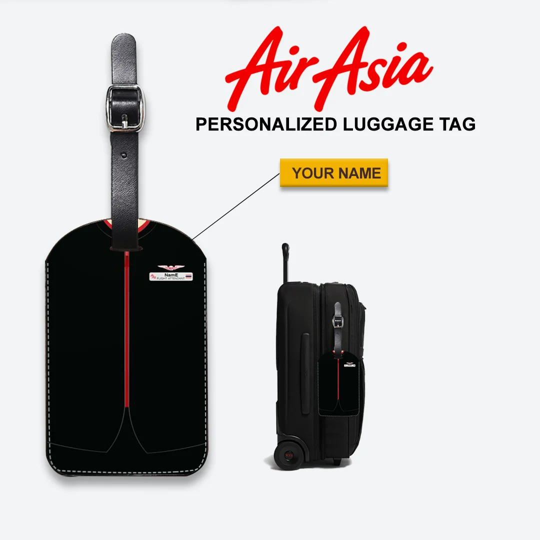 Airasia Steward Cabin Crew Luggage Tag Cabin Crew Gift Shop