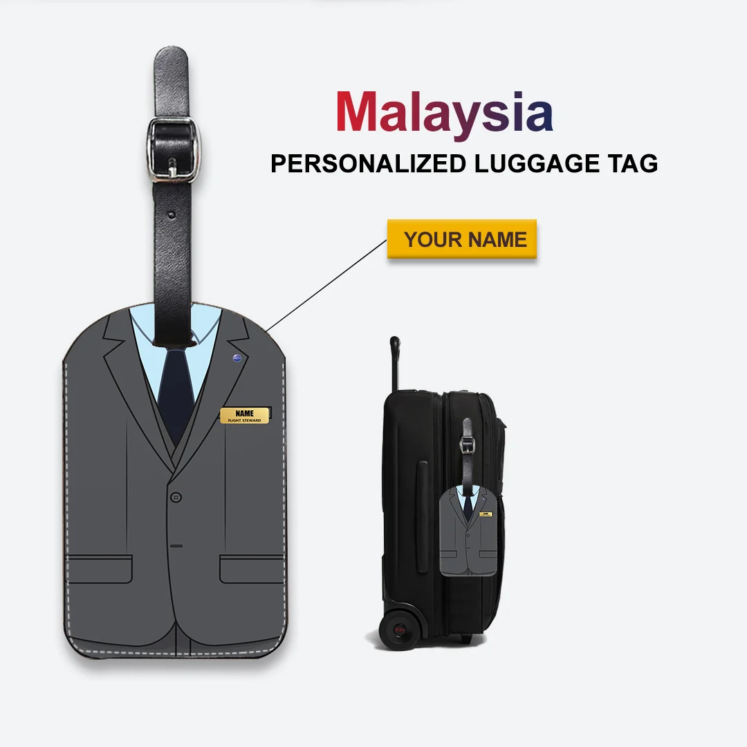 Malaysian Steward Cabin Crew Luggage Tag