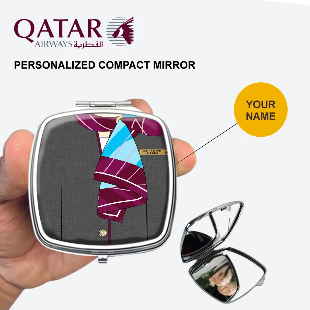Qatar Airways Female Cabin Crew Compact Mirror