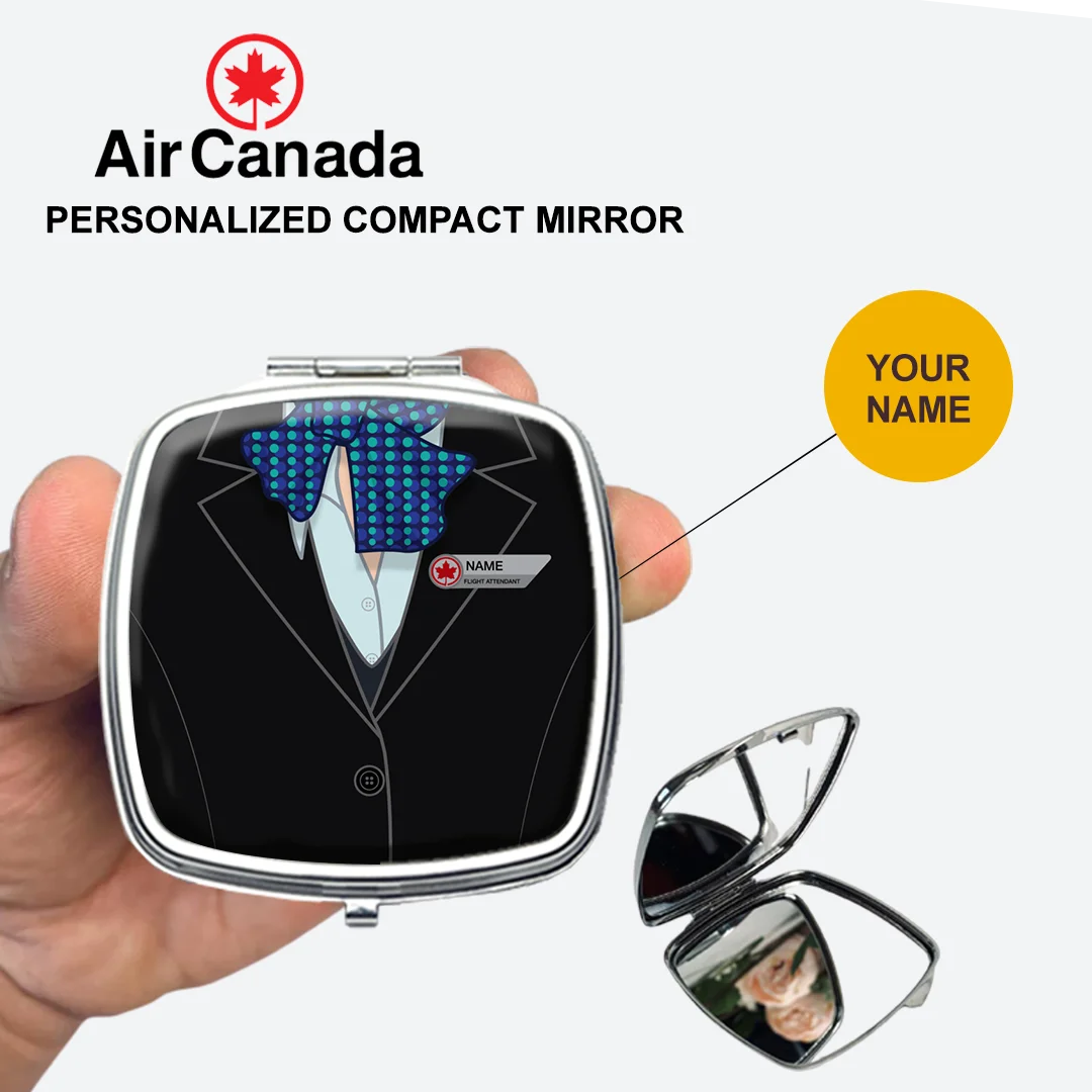 Air Canada Female Blue Cabin Crew Compact Mirror