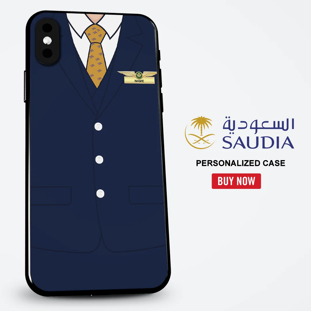 Saudia Male Yellow Cabin Uniform Phone Case