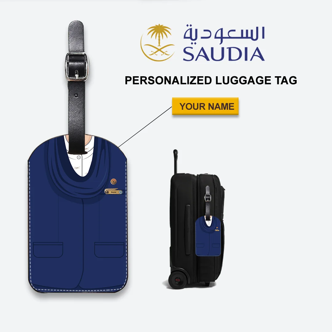 Saudia Female Blue Cabin Crew Luggage Tag