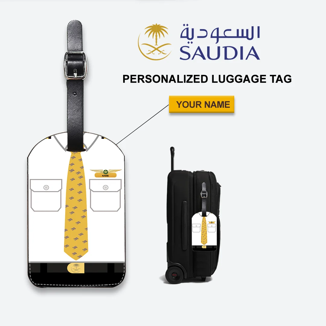 Saudia Pilot Cabin Crew Luggage Tag