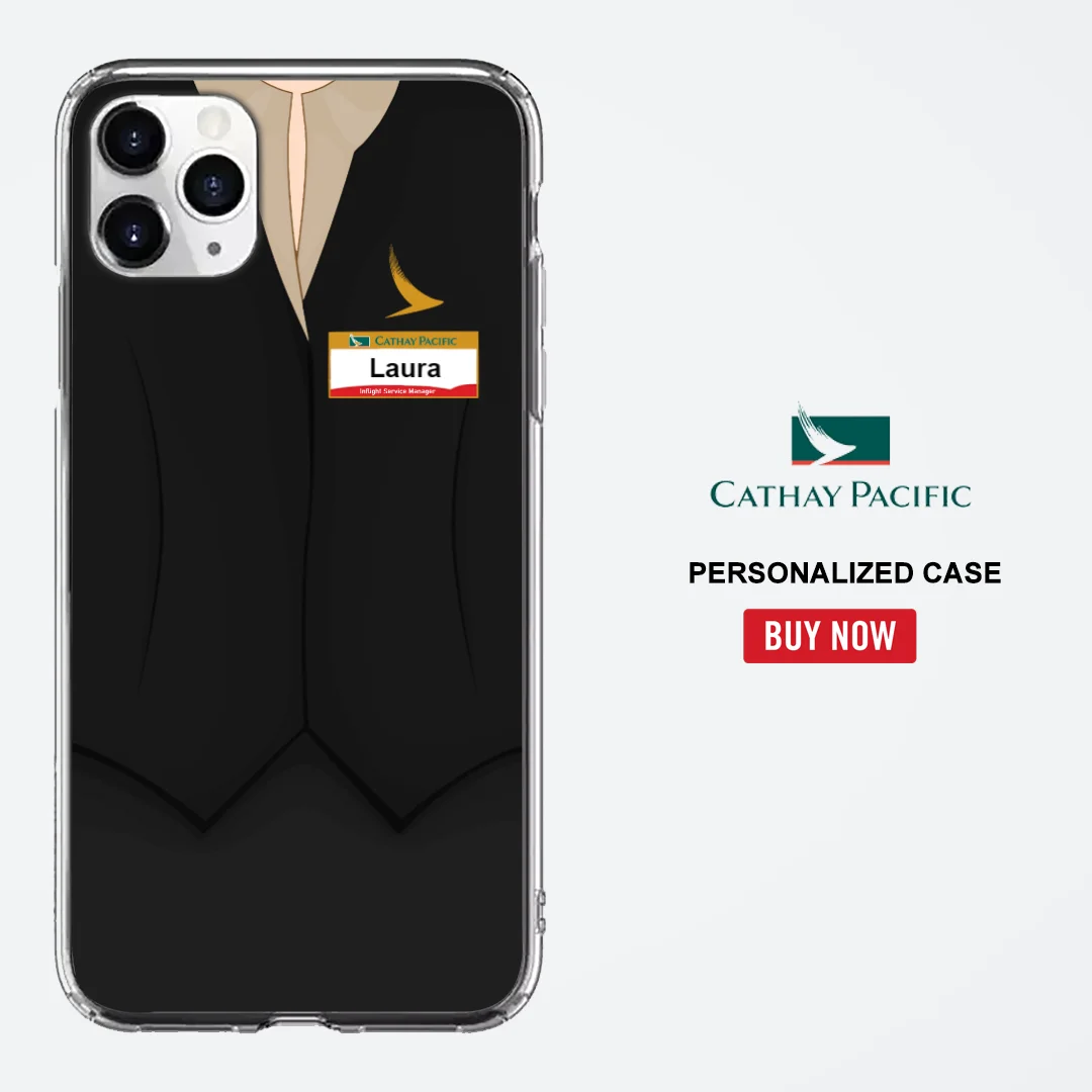 Cathay Pacific Female Black Cabin Uniform Phone Case