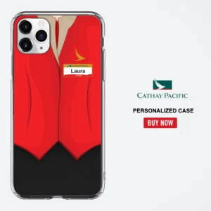 Cathay Pacific Female Red Cabin Uniform Phone Case