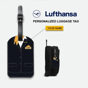 Lufthansa Female Cabin Crew Luggage Tag