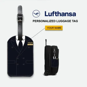 Lufthansa Male Black Cabin Crew Luggage Tag