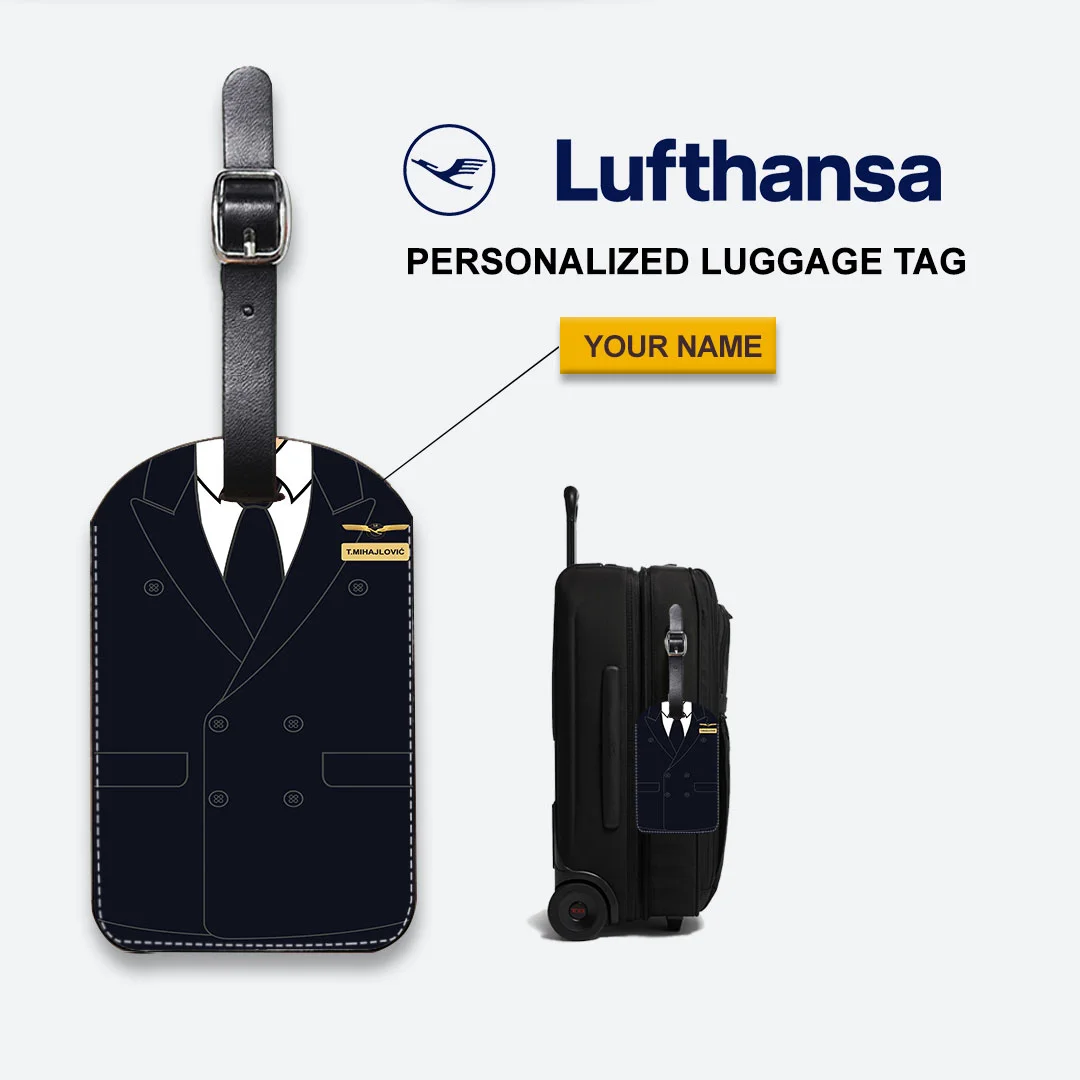 Lufthansa Male Black Cabin Crew Luggage Tag