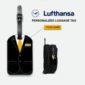 Lufthansa Male Cabin Crew Luggage Tag