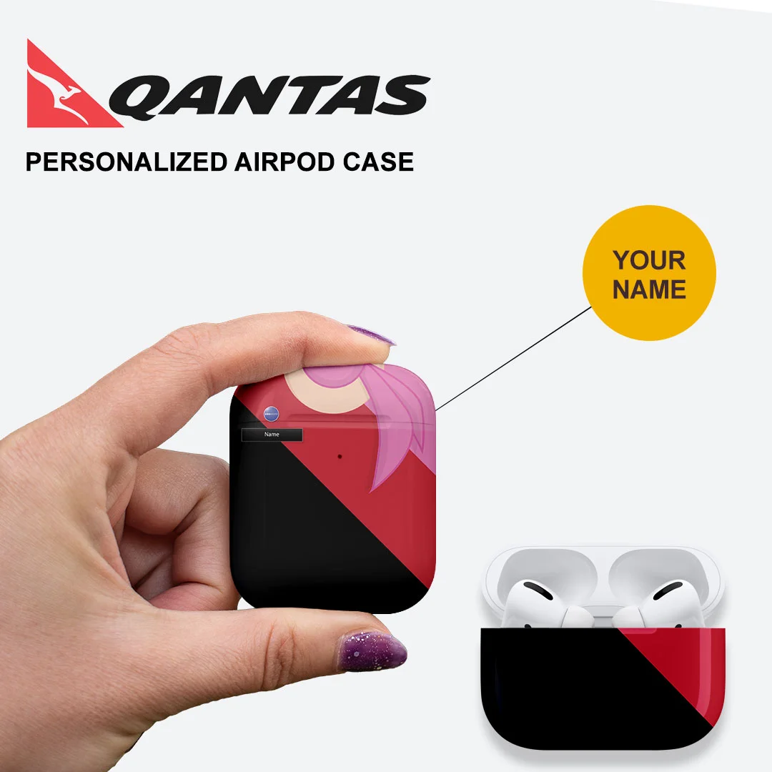 Qantas Cabin Crew Airpods Case
