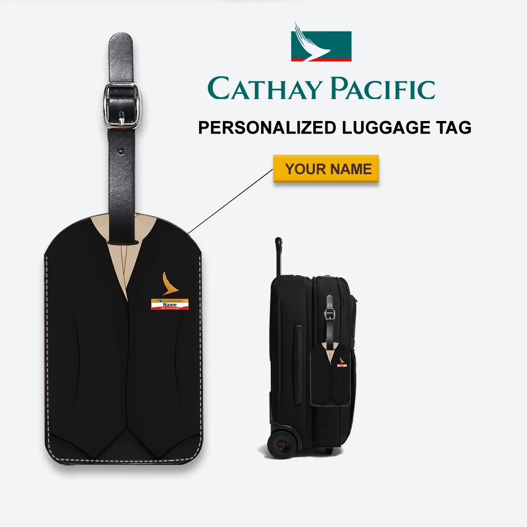 Cathay Pacific Female Black Cabin Crew Luggage Tag