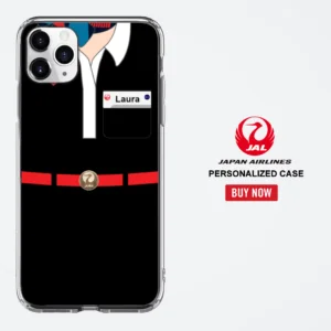 Japan Airlines Female Red Cabin Uniform Phone Case