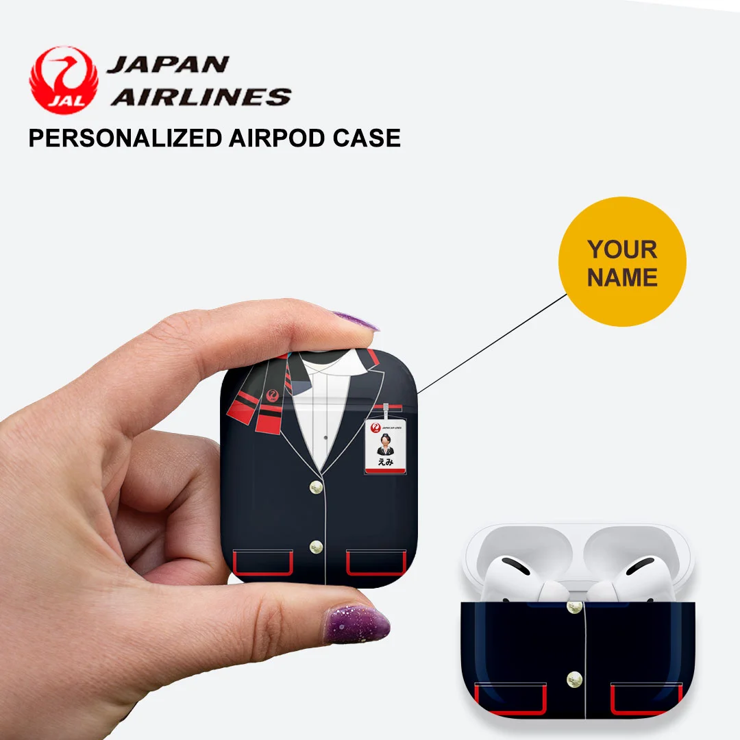 Japan Airlines Female Cabin Crew Airpods Case
