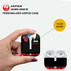 Japan Airlines Female Red Cabin Crew Airpods Case