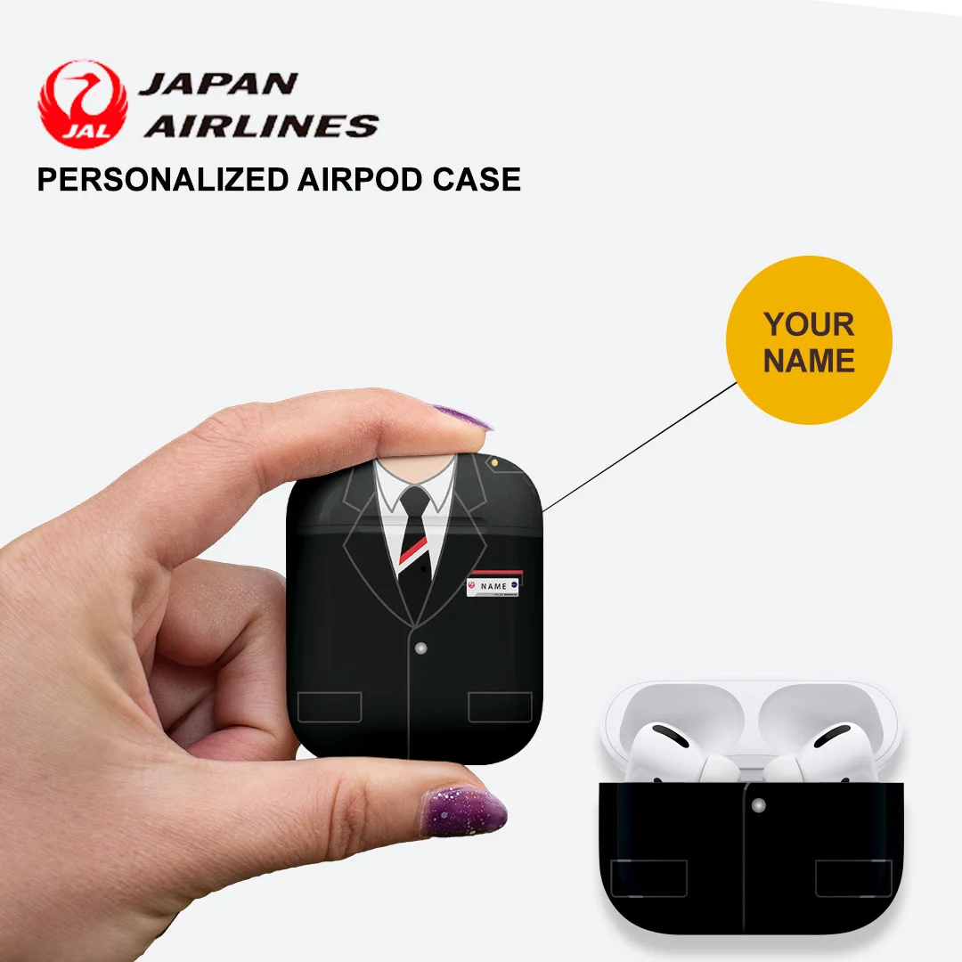 Japan Airlines Steward Cabin Crew Airpods Case