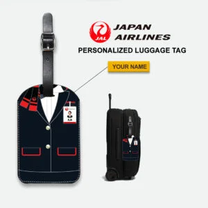 Japan Airlines Female Red Cabin Crew Luggage Tag
