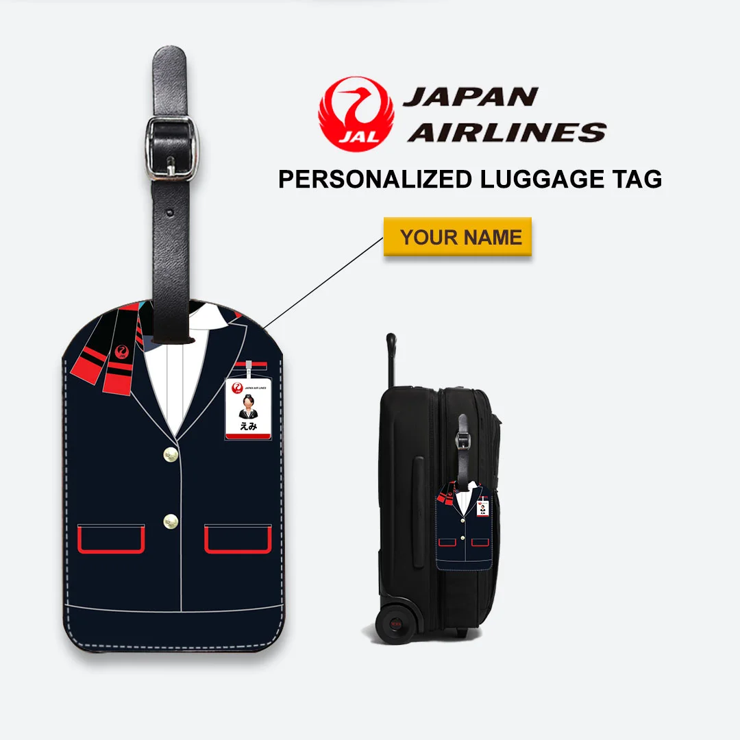 JAL クルータグ Japan Airlines Female Red Cabin Crew Luggage Tag - Cabin