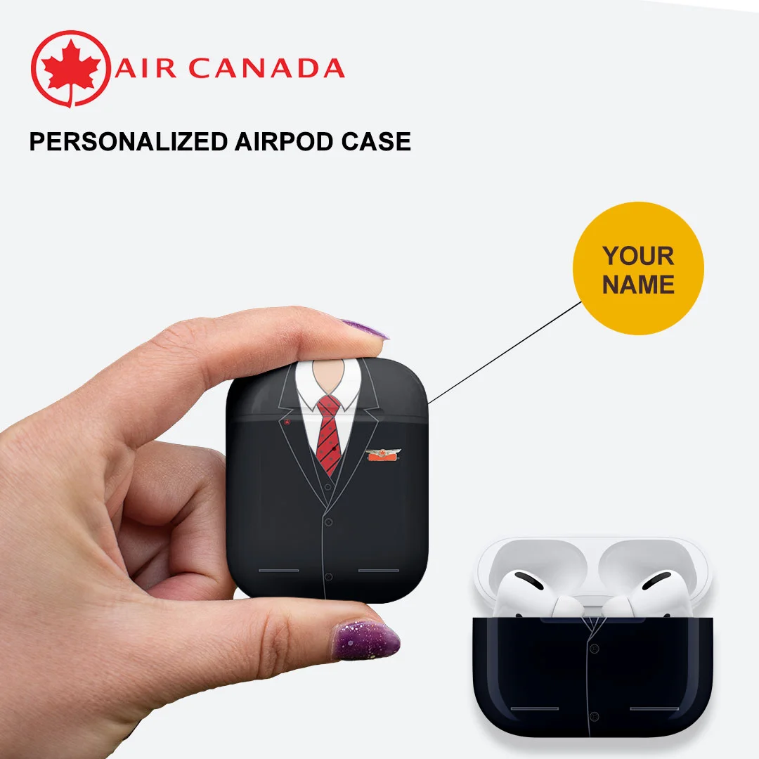 Air Canada Male Cabin Crew Airpods Case v2