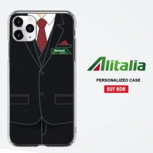 Alitalia Male Cabin Crew Uniform Phone Case