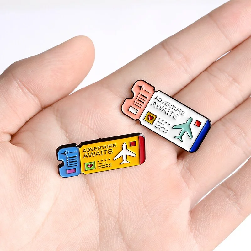 Flight Attendant Flight Ticket Pins - Image 5