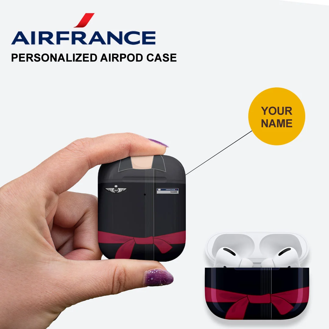 Air France Female Cabin Crew Airpods Case