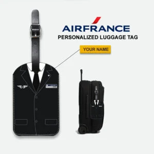Air France Male Cabin Crew Luggage Tag