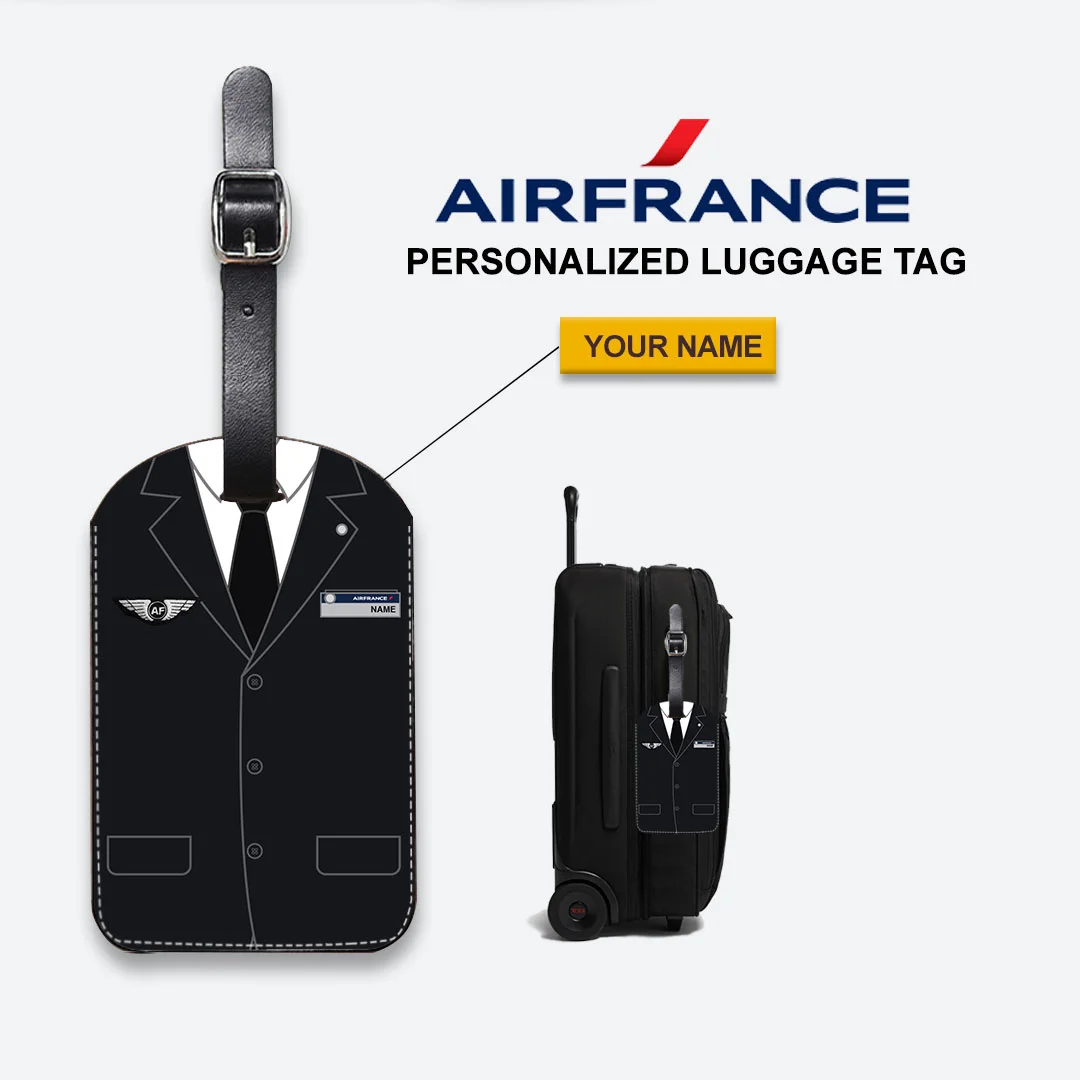 Air France Male Cabin Crew Luggage Tag