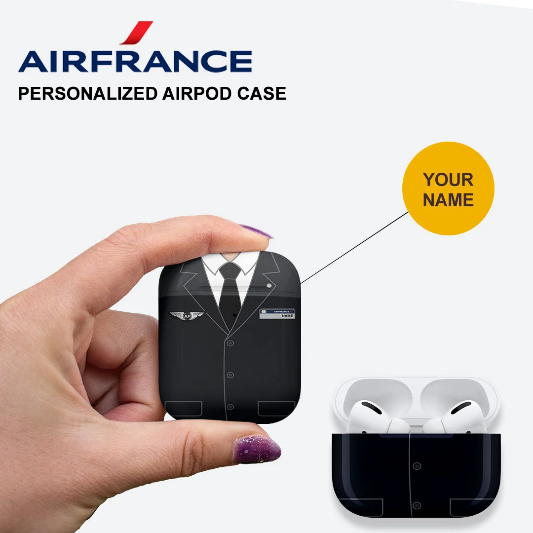 Air France Male Cabin Crew Airpods Case