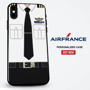 Air France Pilot Cabin Crew Uniform Phone Case