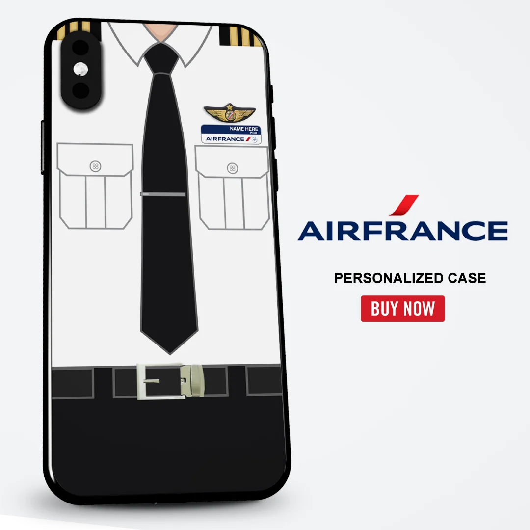 Air France Pilot Cabin Crew Uniform Phone Case