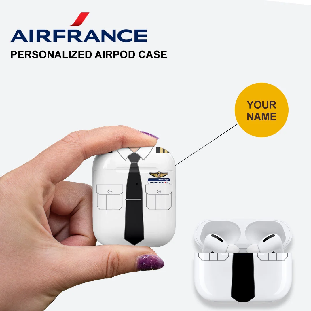 Air France Pilot Cabin Crew Airpods Case
