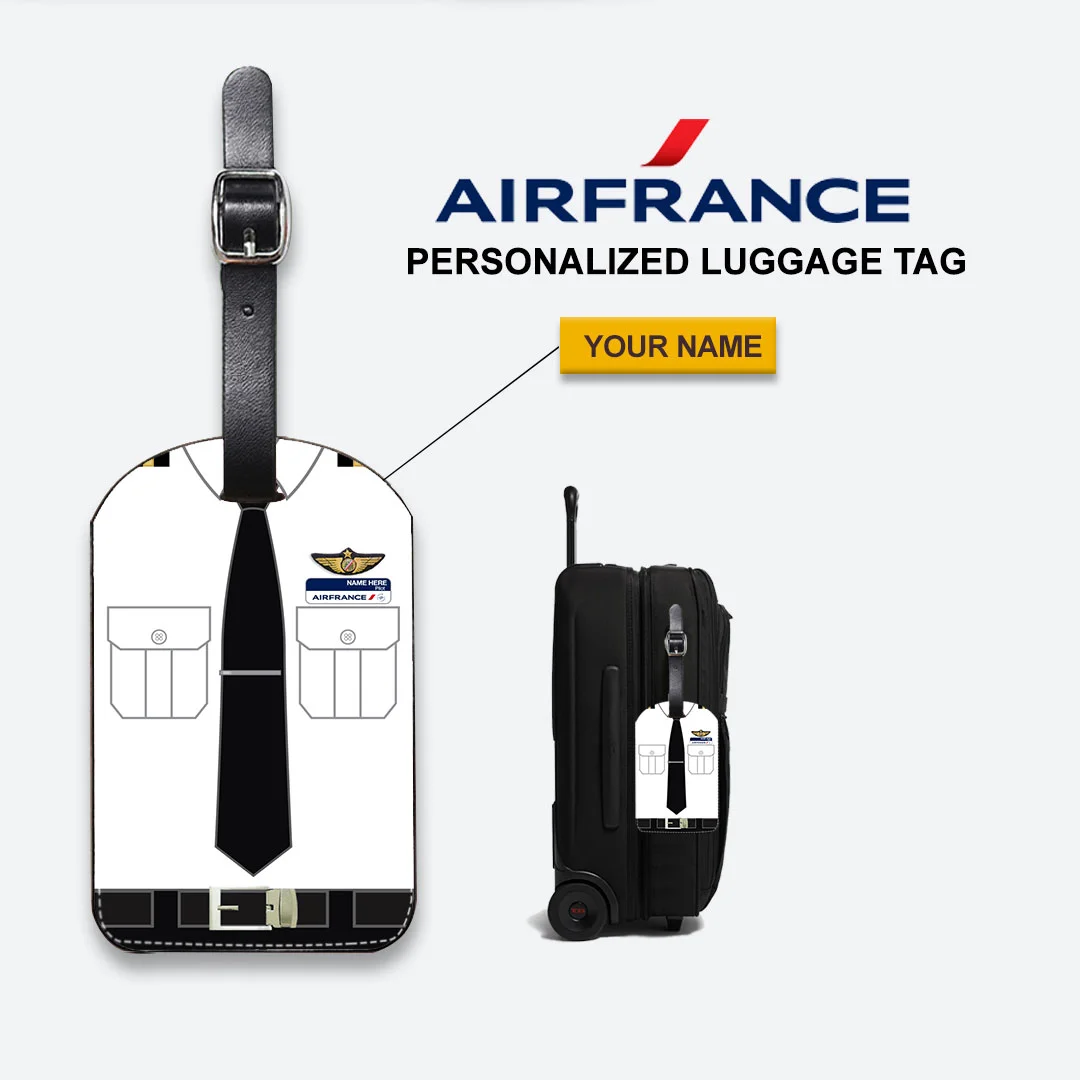 Air France Pilot Cabin Crew Luggage Tag