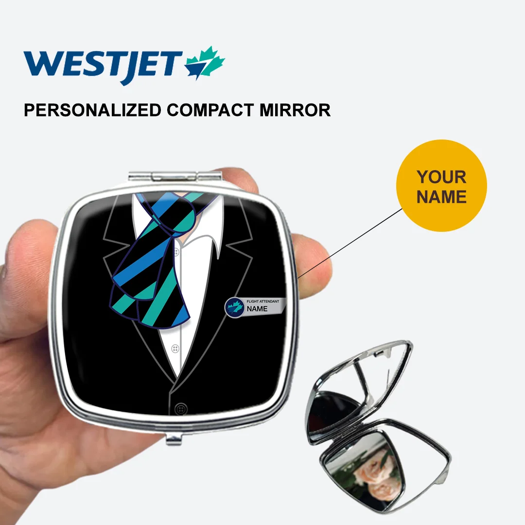 Westjet Female Cabin Crew Compact Mirror