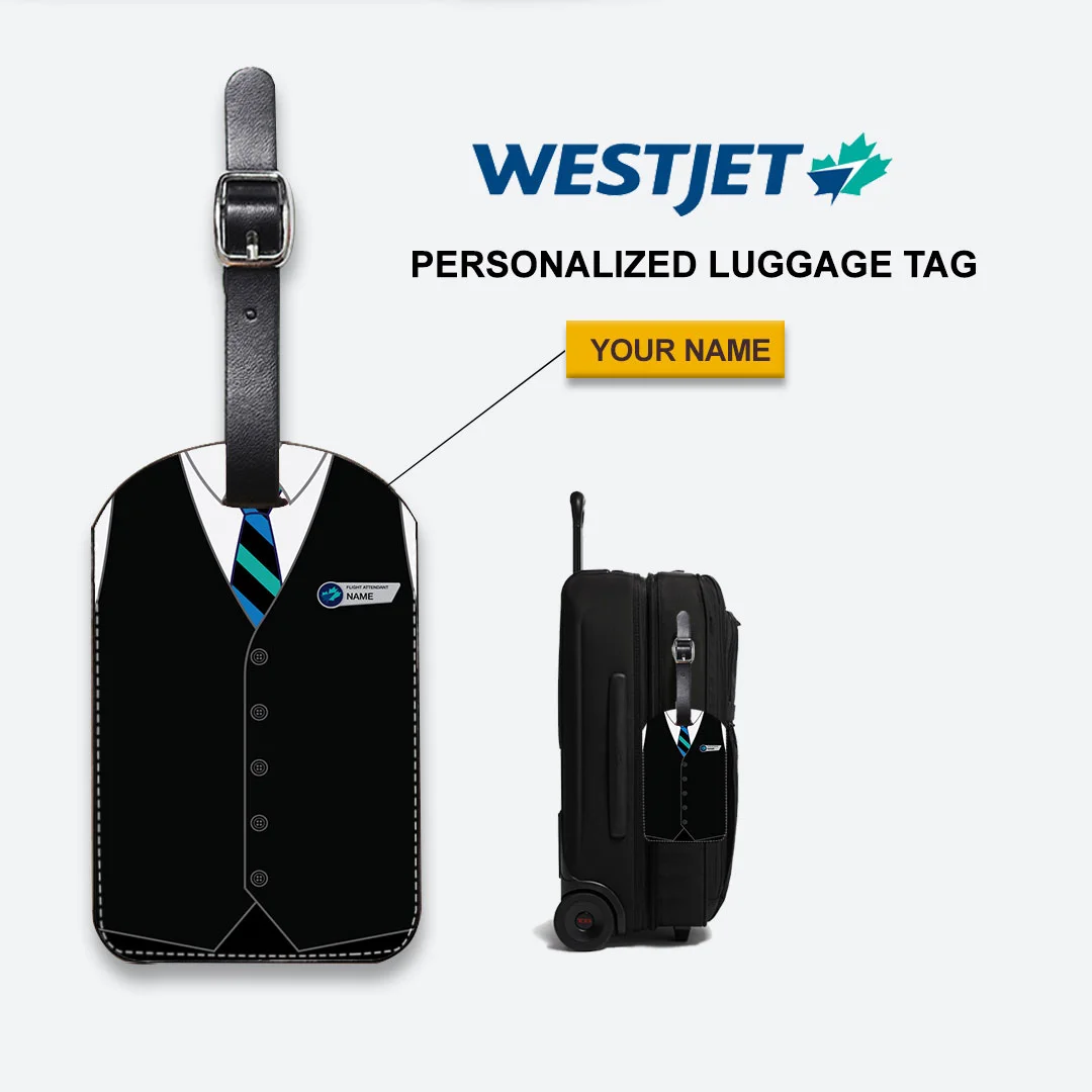 Westjet Male Cabin Crew Luggage Tag