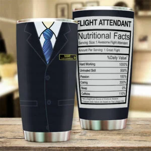 Singapore Male Personalized Flight Attendant Tumbler
