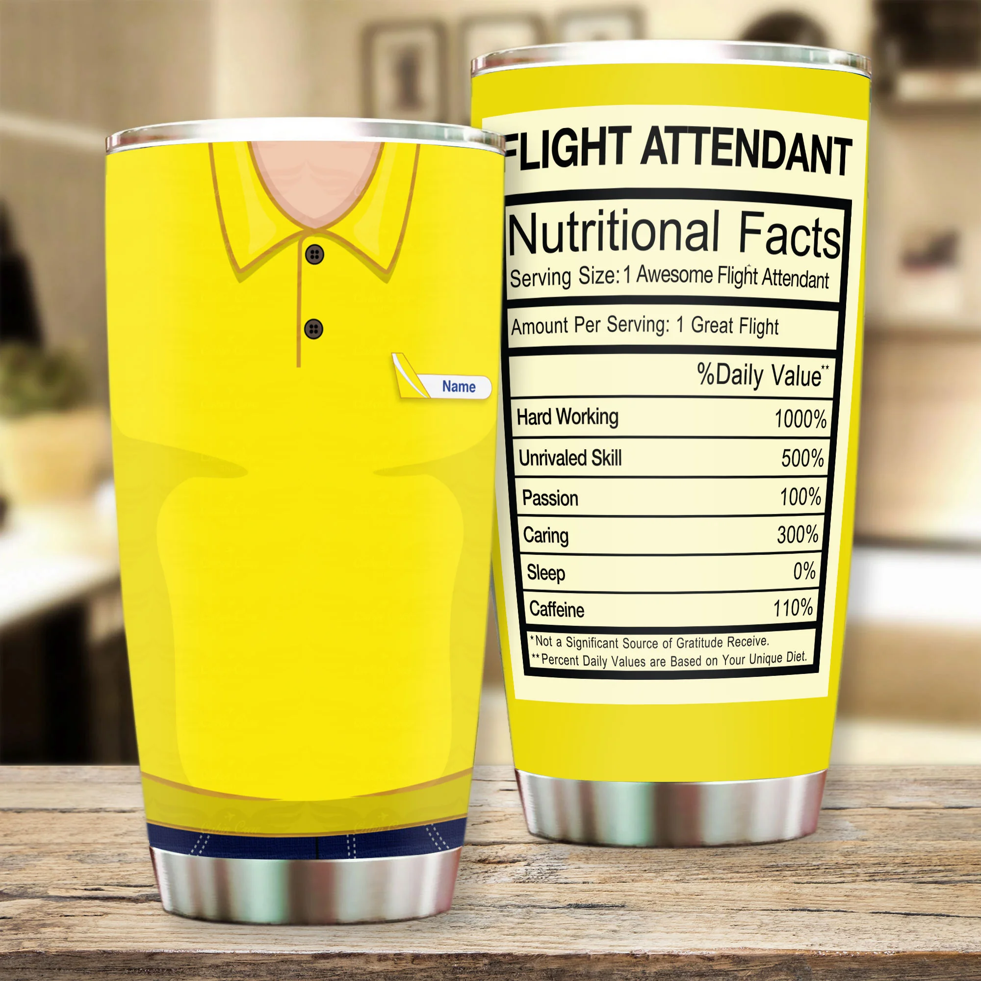 Cebu Pacific Male Personalized Flight Attendant Tumbler