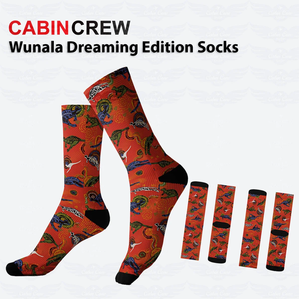 Qantas Wunala Dreaming Edition Socks