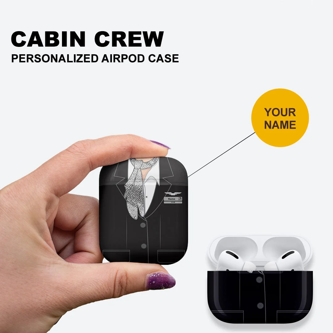 United Airlines Female Cabin Crew Airpods Case