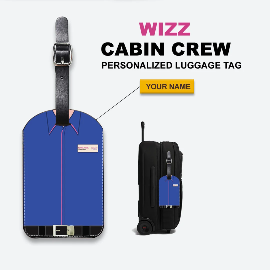 Wizz Male Cabin Crew Luggage Tag