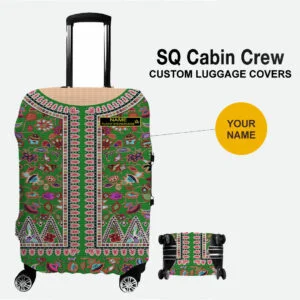 SQ Female Green Cabin Crew Uniform Luggage Cover
