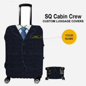 SQ Male Cabin Crew Uniform Luggage Cover