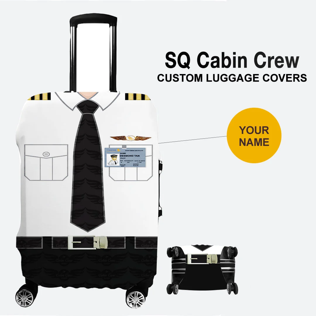 SQ Pilot Uniform Luggage Cover
