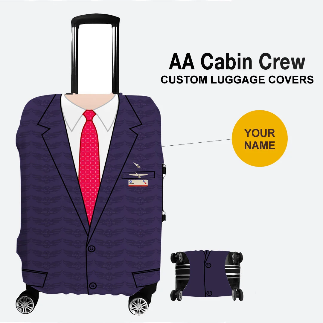 AA Male Red Cabin Crew Uniform Luggage Cover