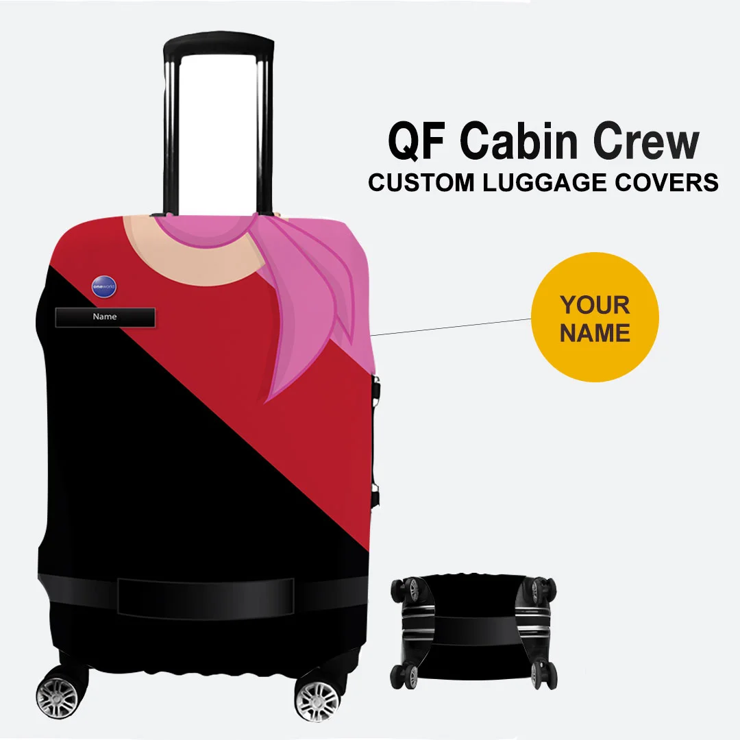 QF Female Cabin Crew Uniform Luggage Cover