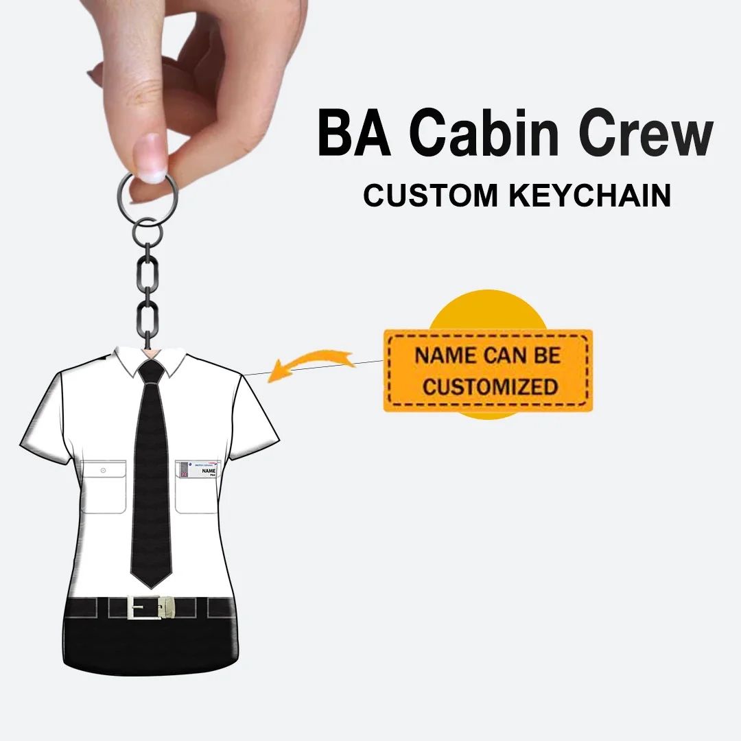 BA Flight Pilot Custom Keychain