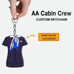 AA Female Blue Custom Uniform Keychain