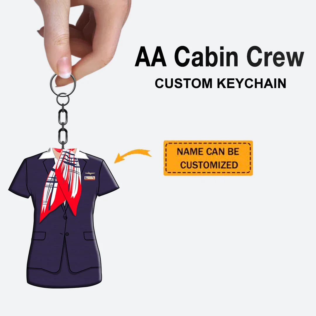 AA Female Red Custom Uniform Keychain