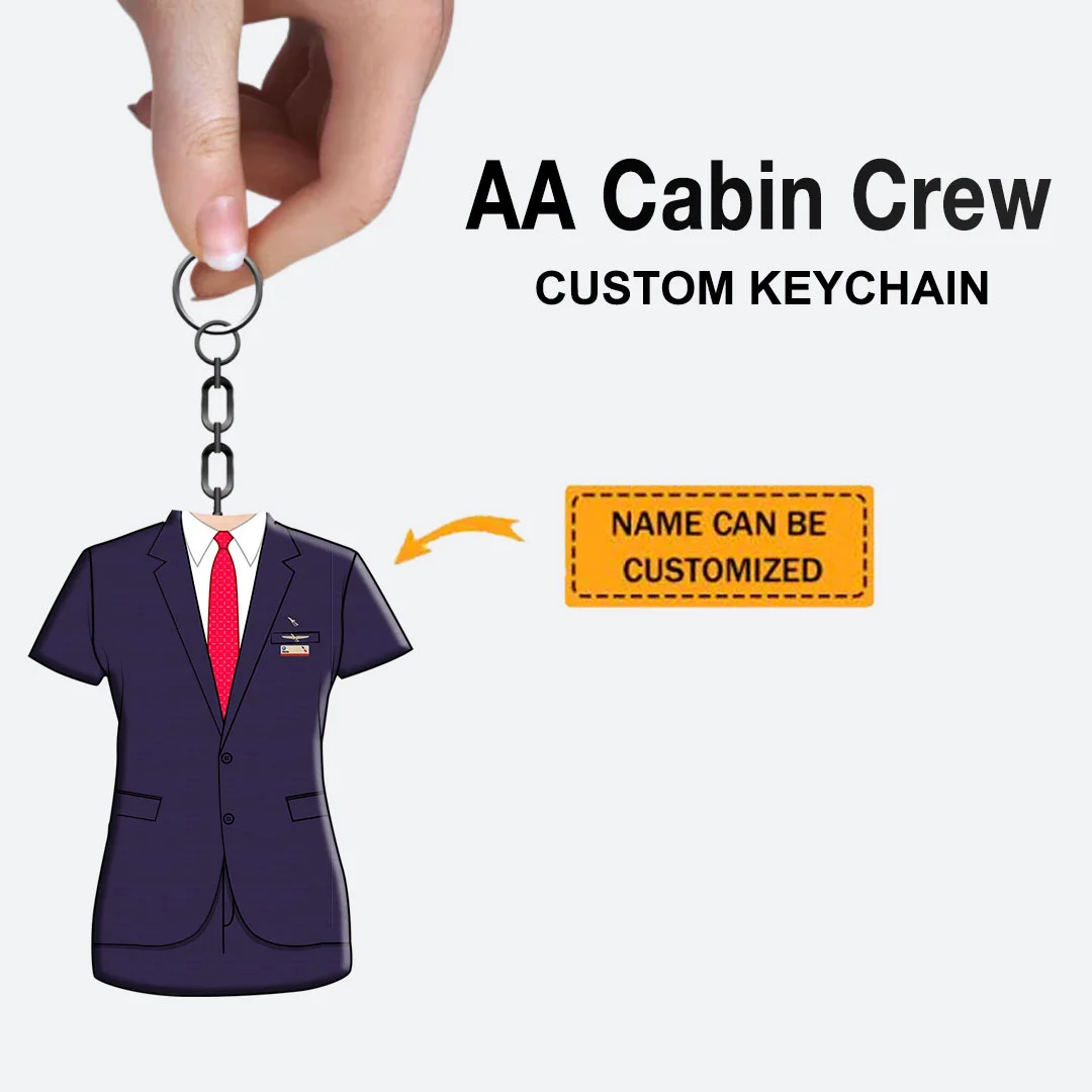 AA Male Red Custom Uniform Keychain