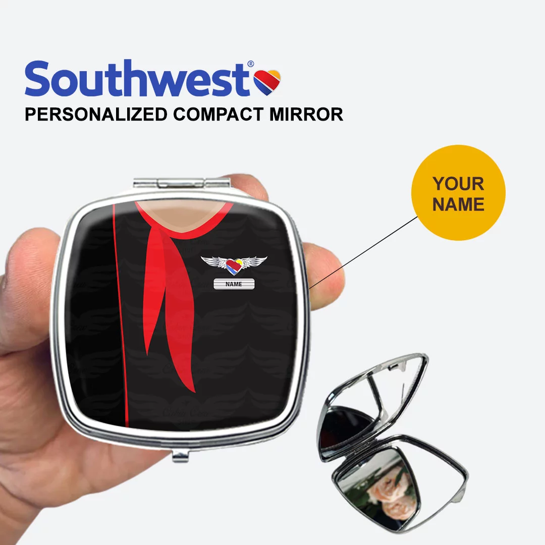 Southwest Airlines Black Uniform Compact Mirror